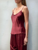 Dawn Cami Vintage Satin - Port