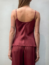 Dawn Cami Vintage Satin - Port