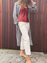 Frankie Utility Pant Paperweight Cotton - Cement *Final Sale*