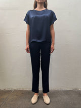 Ainsley Pant in Vintage Satin - Night *Final Sale*