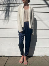 Harlyn Slim Crop Pant in Vintage Satin - Night *Final Sale*