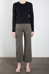 Drea Long-Sleeve Tee in Lightweight Jersey - Black