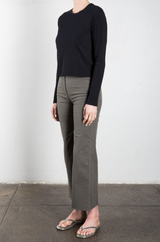 Drea Long-Sleeve Tee in Lightweight Jersey - Black