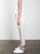 Erika Drop Pant in Vintage Satin - Parchment *Final Sale*