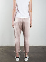 Erika Drop Pant in Vintage Satin - Nude *Final Sale*