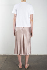 Riley Skirt in Vintage Satin - Nude *Final Sale*