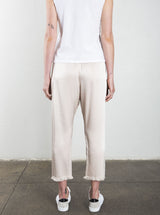 Erika Drop Pant in Vintage Satin - Parchment *Final Sale*