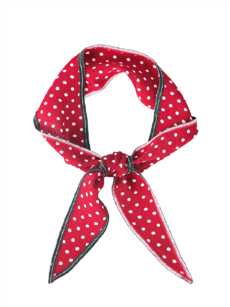 The Little Project Dandy Scarf - Red White Dot