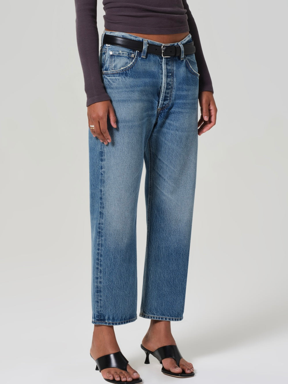 【Citizens of Humanity】 Annabelle distressedデニムショート Citizens of Humanity Annabelle Long Vintage Relaxed Short in