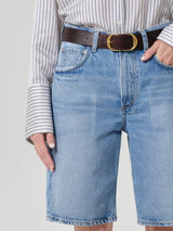 Court Denim Short in Cupid