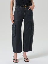 Thassos Twisted Seam Utility Pant in Washed Black