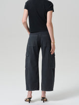 Thassos Twisted Seam Utility Pant in Washed Black