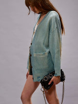 Oversized Cardigan - Light Sky Blue