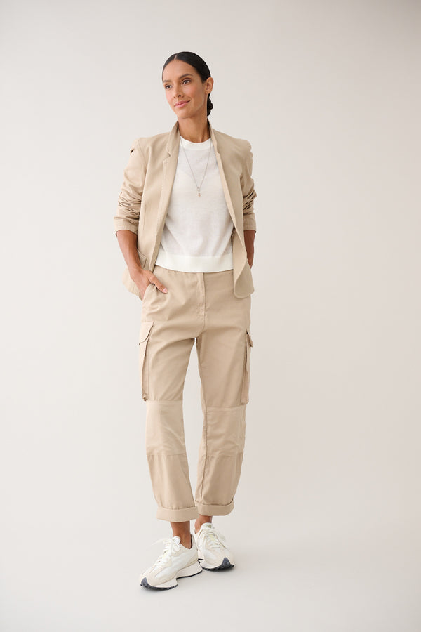 Logan Cargo Pant in Washed Canvas - Desert