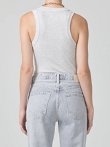 Citizens of Humanity Isabel Ribbed Tank - Heather Grey