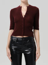 Tabitha Cardigan in Burgundy