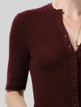 Tabitha Cardigan in Burgundy