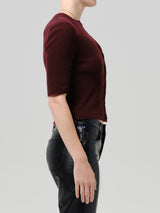 Tabitha Cardigan in Burgundy