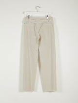 Louise Pant in Paperweight Cotton - Cement *Final Sale*