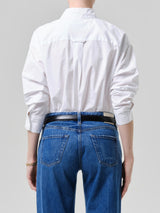 Thea Boyfriend Shirt in White