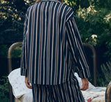 The Pajama Shirt in Coastline Stripe