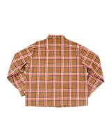 Bucky Flannel Overshirt - Brown/Orange