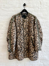 Taped Liner Coat - Wooley Leopard