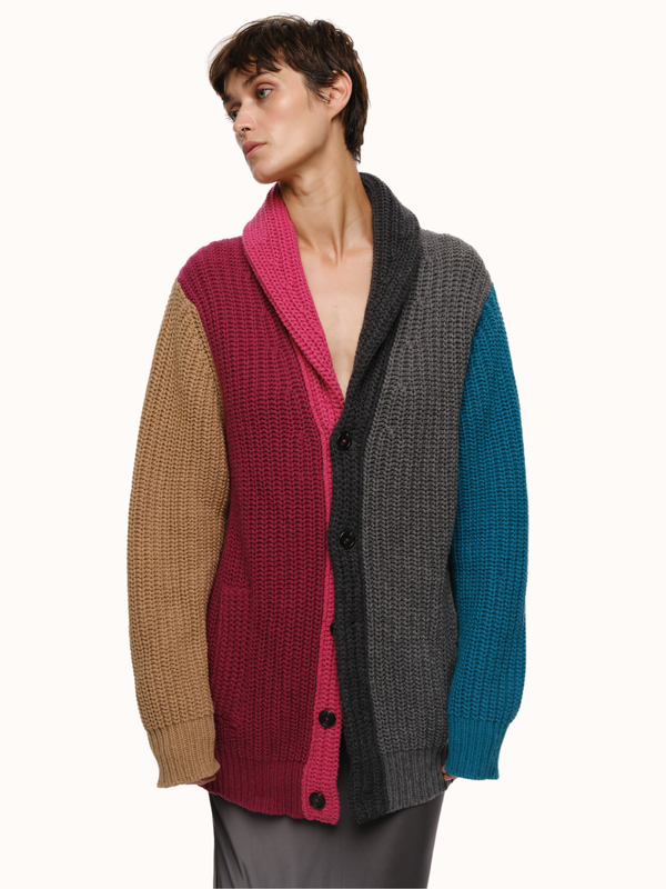 Quinn Cardigan in Italian Recycled Cashmere Wool