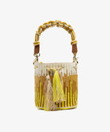 CROSSBODY BAG WITH SHORT MACRAME HANDLE