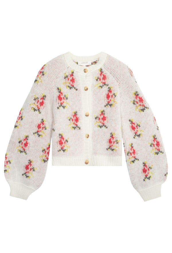 The Carousel Cardigan- White Heirloom