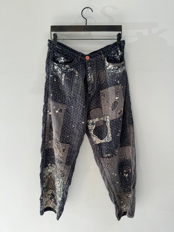 Dot and Floral Miners Pants