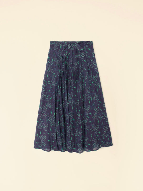 Tara Skirt - Navy Green