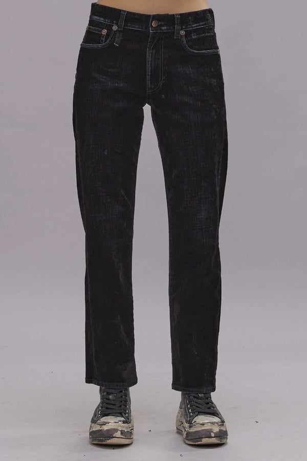 R13 Romeo Jean - Flocked Black