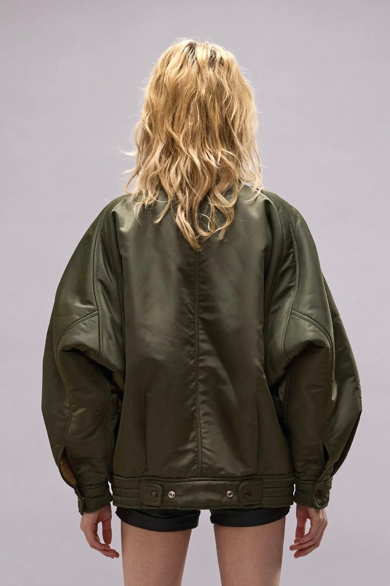 Ribbed Flight Bomber - Olive