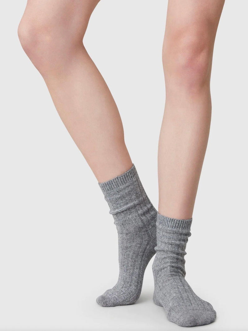 Swedish Stockings Bodil Chunky Socks - Grey