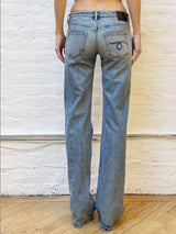 Boy Flare in Wilted Stretch Blue