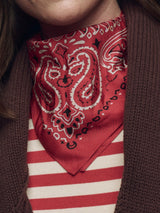 The Silk Bandana - True Red