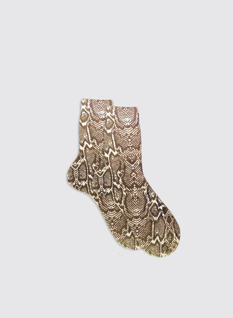 Cangiante Ribbed Socks - Python