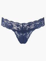 Never Say Never Cutie Low Rise Thong - Navy Blue