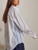 Sena Shirt in Marbella Poplin - White
