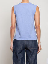 Muscle Shell in Supima Slub - Blue Jay