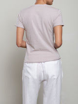 Classic Crewneck Tee in Supima Slub - Fog