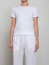 Classic Crewneck Tee in Supima Slub - White