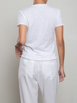 Classic Crewneck Tee in Supima Slub - White