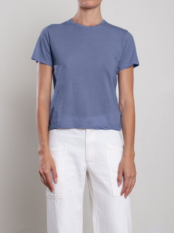 Classic Crewneck Tee in Supima Slub - Denim