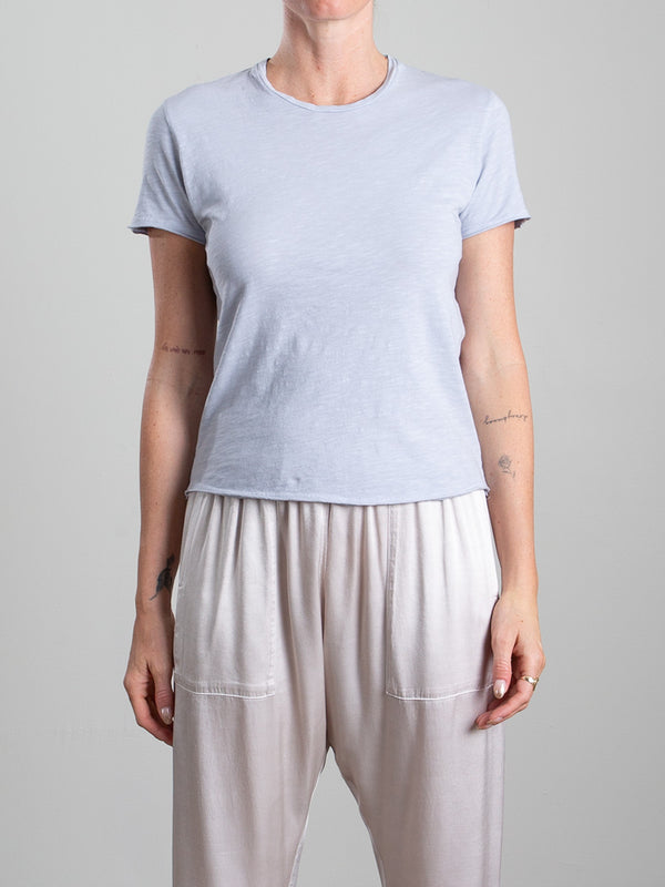 Classic Crewneck Tee in Supima Slub - Sky