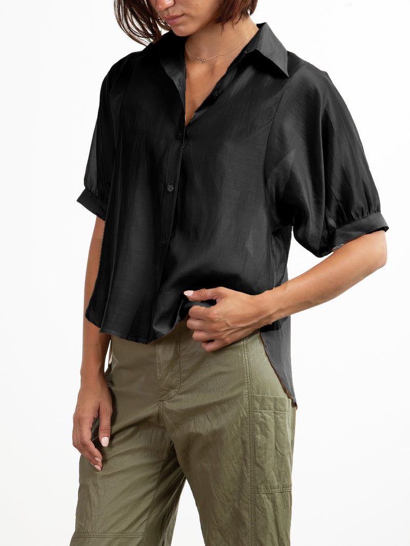 Claude Shirt in Gossamer - Black