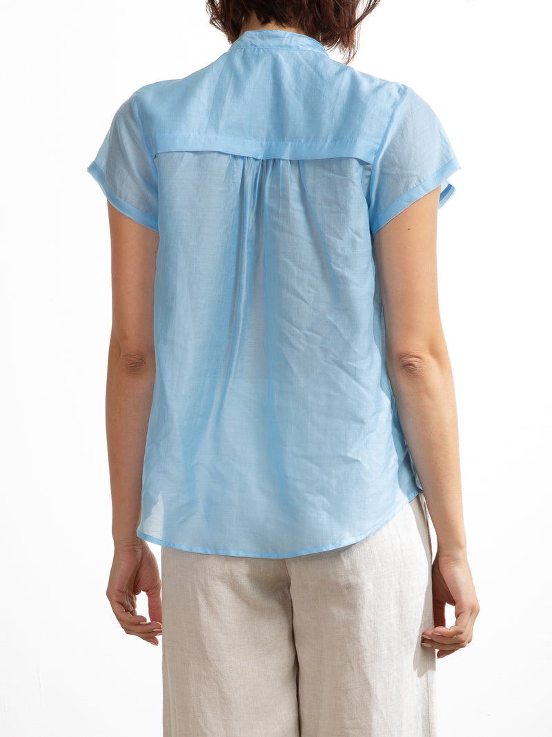 Blaire Shirt in Gossamer - Sky