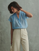 Blaire Shirt in Gossamer - Sky