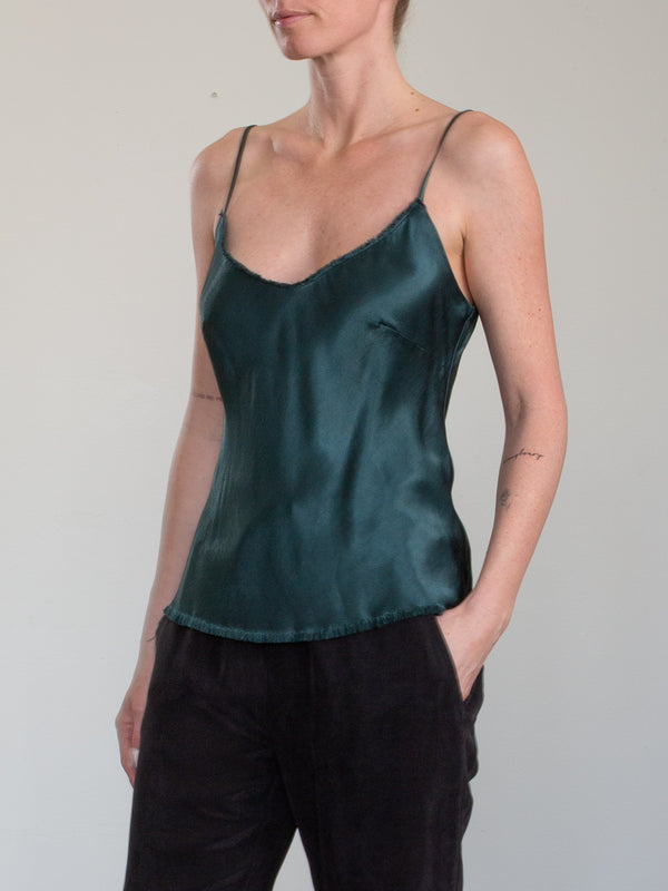 Dawn Cami in Vintage Satin - Emerald